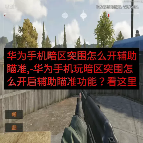 华为手机暗区突围怎么开辅助瞄准,-华为手机玩暗区突围怎么开启